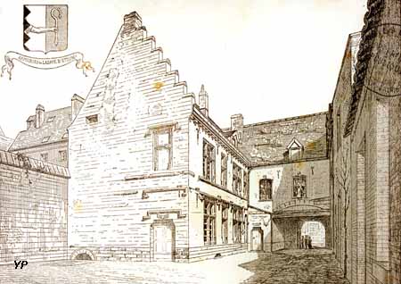 Refuge de l'Abbaye d'Etrun - gravure Dessavary