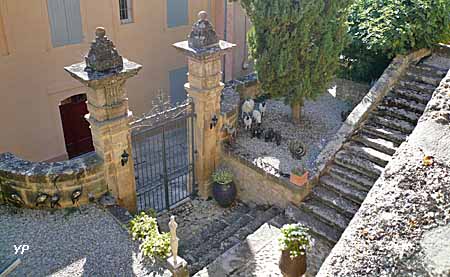 Escalier monumental des jardins du château