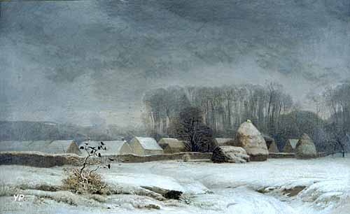 Barbizon, hiver 1855 (Eugène Lavieille)