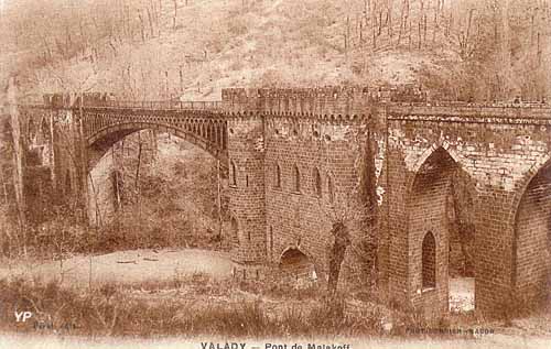 Ancienne voie à minerai de fer - viaduc de l'Ady, dit pont de Malakoff