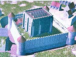 Château Ducal - reconstitution du donjon du XII e sècle