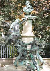 Palais du Luxembourg - fontaine à Eugène Delacroix (Aimé-Jules Dalou, 1890)