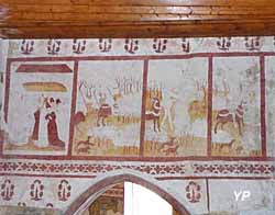 Chapelle Saint-Julien - ensemble de 4 tableaux de la fin du Moyen Âge découverts en 1999 à l'occasion de la restauration de la chapelle Saint Julien