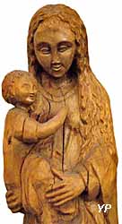 Vierge à l’enfant, bois de houx (curé Moineau, XXe s.)
