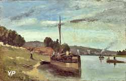 Péniche sur la Seine (Camille Pissarro, 1864) (Musée Camille Pissarro)