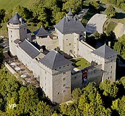 Château de Malbrouck (doc. La France vue du ciel photo Gérard Borre MRW Zeppeline)