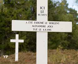 Emplacement d'exhumation de soldats français