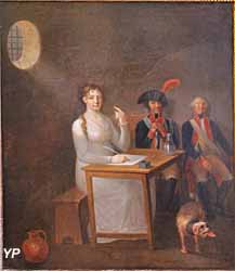 Portrait de Charlotte Corday dans sa prison (Jean-Jacques Hauer) - Musée Lambinet