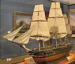 L'Hercule, vaisseau de 100 canons (maquette de 1836) - Musée national de la Marine