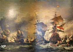 Combat du Texel, 29 juin 1694 (huile sur toile, Eugène Isabey, 1836) - Musée national de la Marine