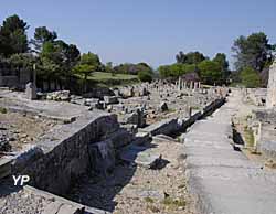 Site archéologique de Glanum - rue principale