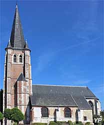 Église Saint-Vaast (doc. Mairie d'Hallennes)