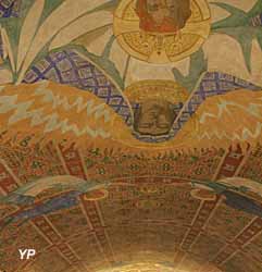 Sanctuaire Notre-Dame de Myans - fresques de la chapelle inférieur