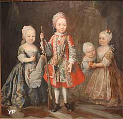 Exposition temporaire Rois & Mécènes - Portrait des enfants de Charles-Emmanuel III (Maria Giovanna Batista Clementi, dite la Clementina, 1730)
