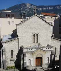 Aix-les-Bains - église anglicane Saint Swithun, façade ouest, la plus ancienne église d’Aix-les-Bains
