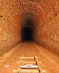 Ancienne voie à minerai de fer - tunnel ferroviaire à voie étroite