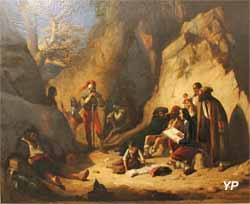 Salvator Rosa chez les brigands (Benjamin Roubaud, dit Benjamin, Musée Labenche)