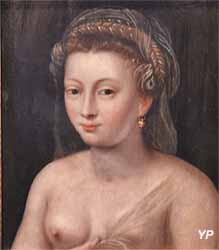 Portrait de femme  (école de Fontainebleau, XVIe s.)