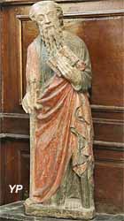 Statue de saint Paul (pierre calcaire polychrome, XVe s.)