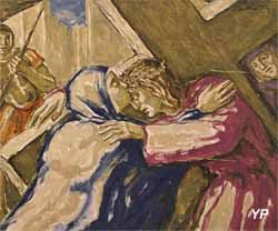 Chemin de Croix - Jésus rencontre sa très sainte Mère (Henri de Maistre, 1928)