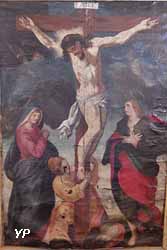 Calvaire ou sainte Marie, sainte Madeleine, saint Jean au pied de la croix (anonyme) - chapelle Saint-Louis