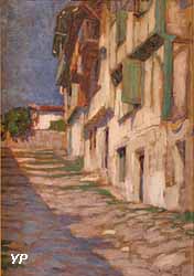 La rue des Escaliers à Ciboure (Gabriel Deluc, 1913)