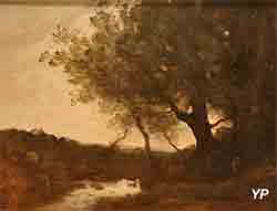 Le passage du gué, le soir (Jean-Baptiste Camille Corot)