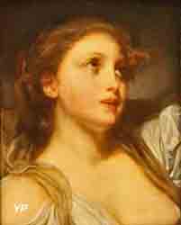 Tête de jeune fille au ruban bleu (Jean-Baptiste Greuze)