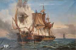 L'abordage du vaisseau Lord Nelson, de 50 canons de 18, par le corsaire bordelais La Bellone, de 32 canons de 8 (Auguste Meyer)
