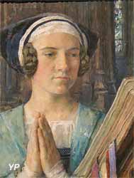 Portrait de femme en prière (Edgard Maxence)