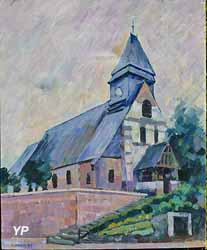 Église Saint-Christophe (tableau de Jean Bercez) (L. Bercez)
