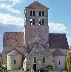 Église Saint-Laurent au début du XXe siècle (Association des amis de l'église de Béard)