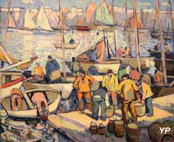 Les pêcheurs à Concarneau (Eugène-Pierre Savigny dit Pierre de Belay, 1937)