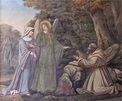 Sainte Isbergue reçoit de saint Venant le conseil de se consacrer à Dieu (Charles Demory)