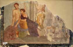 Fragment de peinture murale (Pompéï, 30-50 après JC)