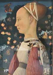 Portrait d'une princesse de la famille d'Este (Antonio di Puccio da Cereto, dit Pisanello, 1435-1440)