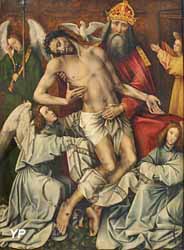 La Sainte Trinité avec Dieu le Père soutenant le Christ (Colijn de Coter, 1450-1455)