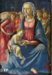 La Vierge et l'Enfant, entourés de cinq anges (Alessandro di Mariano Filipepi, dit Sandro Botticelli, 1470)