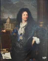 Jules Ardouin Mansart, architecte du roi de France Louis XIV (Hyacinthe Rigaud, 1685)