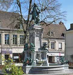 Fontaine et monument à Antoine Wateau