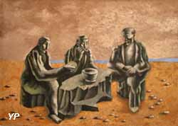 Le Souper des paysans (huile sur toile, Jean Lurça, 1936)
