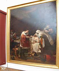 Saint Louis visitant les pestiférés dans les plaines de Carthage (Guillaume Guillon, dit Lethiere)