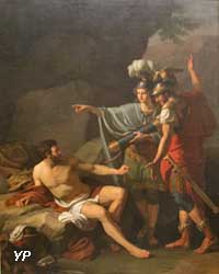 Ulysse et Néoptolème enlevant à Philoctète les flèches d'Hercule (Jean-Joseph Taillasson)
