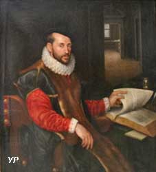 Portrait d'homme assis feuilletant un livre (Lavinia Fontana)