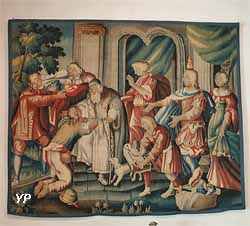 Le retour de l'Enfant prodigue (tapisserie de basse-lice, manufacture d'Aubusson, XVIIe s.)