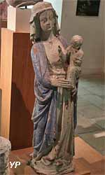 Vierge à l'Enfant (bois polychrome, XIVe s.)