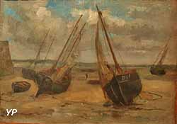 Marine ou Barques échouées (Louis Gabriel Eugène Isabey)