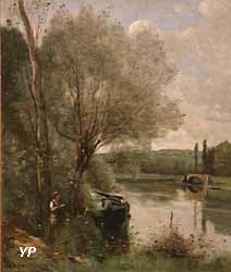 La Liseuse sur la rive boisée (Jean-Baptiste Camille Corot) (Yalta Production)