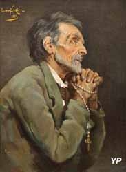 Vieillard en prière (Louis-Charles Spriet, 1883)