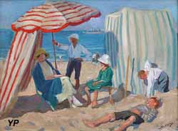 Sur la plage (Lucien Jonas, 1920)